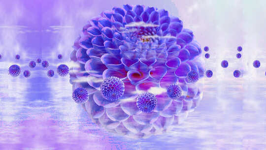 Loving Ourselves Back to Life: New Moon in Pisces dahlia flower in full bloom